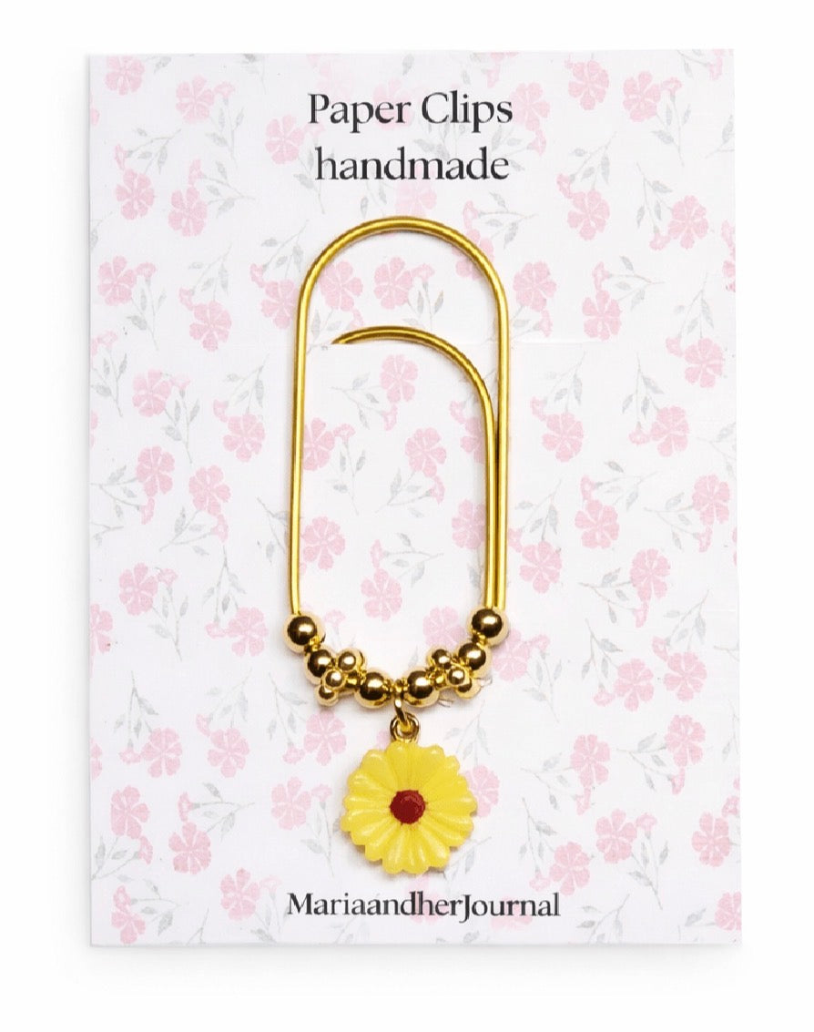 Handmade beaded paperclip bookmarks and planner clips — Maria and Her Journal