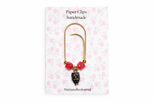Beaded Owl Paperclip Bookmark-
Planner Clip for Journals and Binders