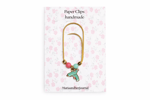 Beaded Glue Gun Paperclip Bookmark- Planner Clip for Journals and Binders - MARIAANDHERJOURNAL