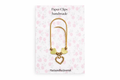 Beaded Heart Paperclip Bookmark- Planner Clip for Journals and Binders - MARIAANDHERJOURNAL
