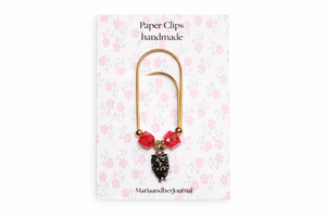 Beaded Owl Paperclip Bookmark- Planner Clip for Journals and Binders - MARIAANDHERJOURNAL