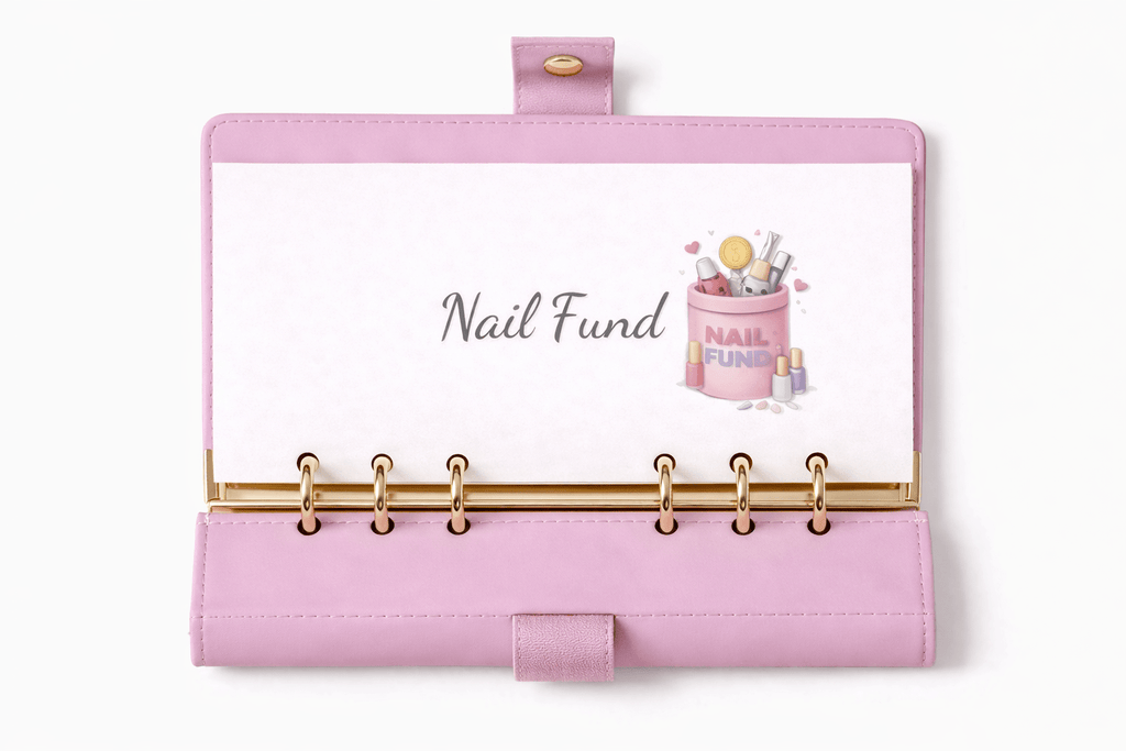 Cash Stuffing A6 Envelope with Dashboard|Binder Insert | Sinking Funds Tracker - “Nail Fund” - MARIAANDHERJOURNAL