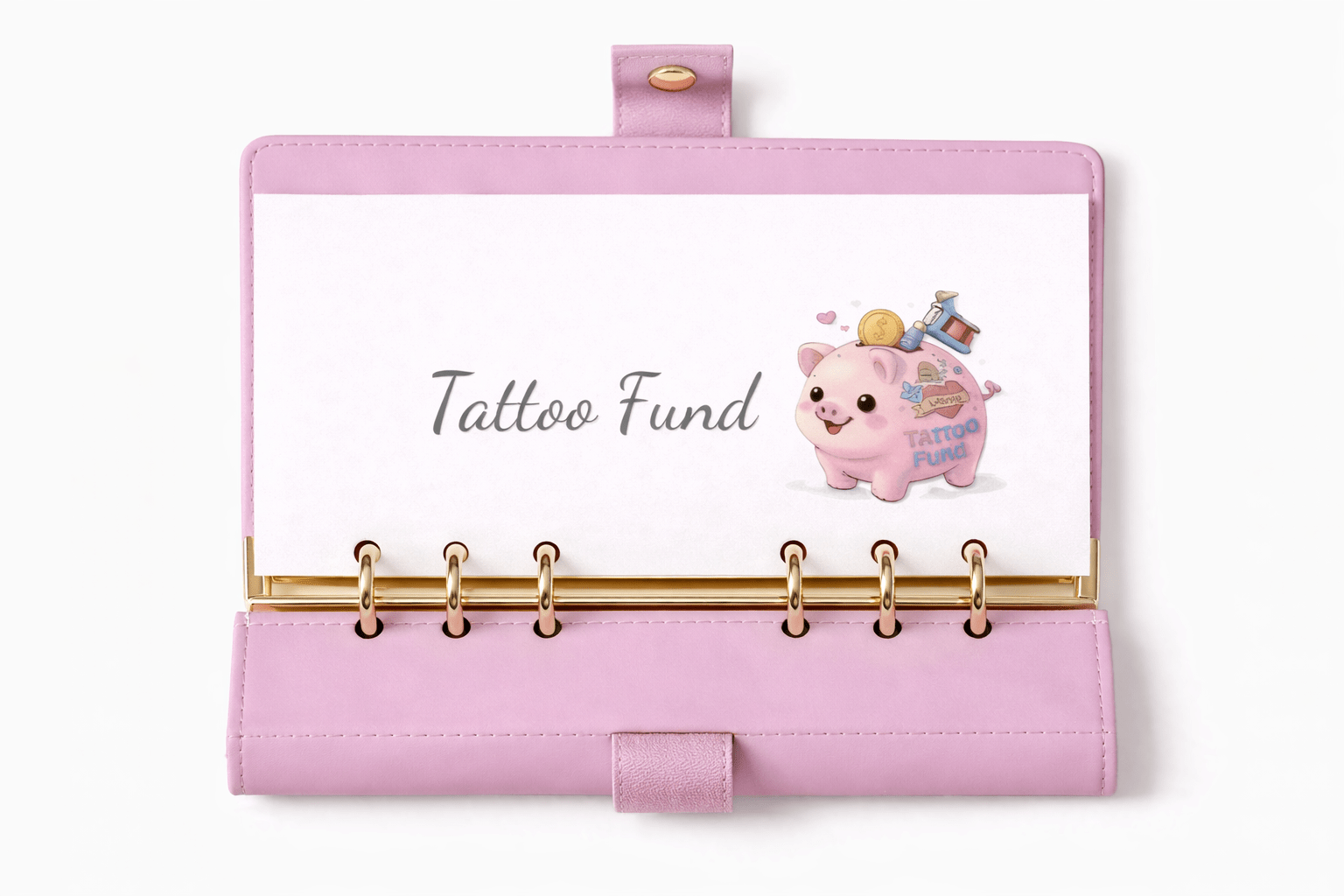 Cash Stuffing A6 Envelope with Dashboard|Binder Insert | Sinking Funds Tracker - “Tattoo Fund” - MARIAANDHERJOURNAL