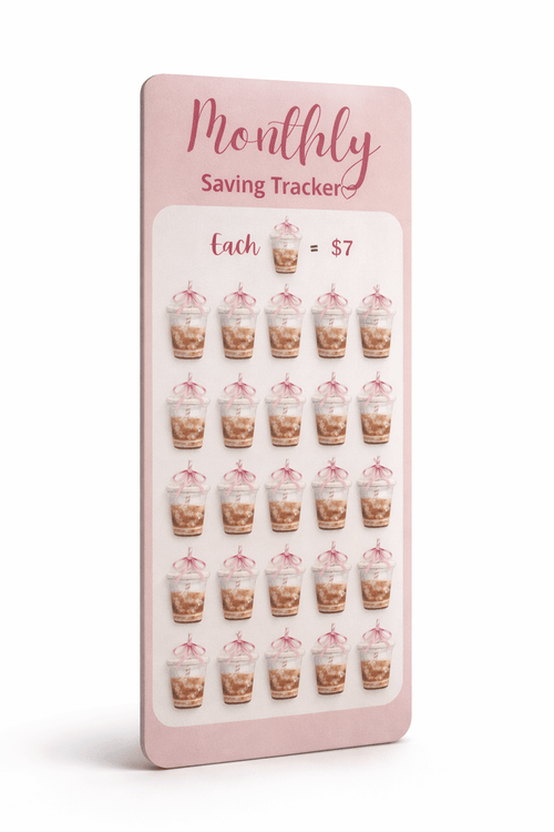 Cash Stuffing Envelope with A6 Budget Dashboard | Binder Insert | Sinking Funds Tracker “Coffee Fund” - MARIAANDHERJOURNAL