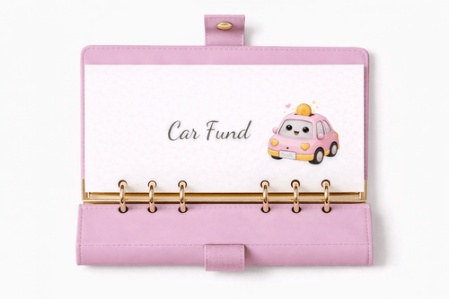 Car Fund Dashboard for A6 budget binder